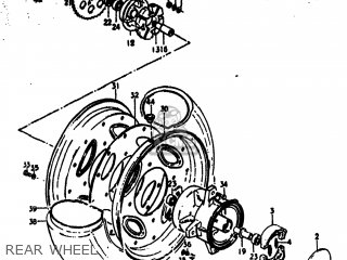 REAR WHEEL - RV125 1977 (B) USA (E03)