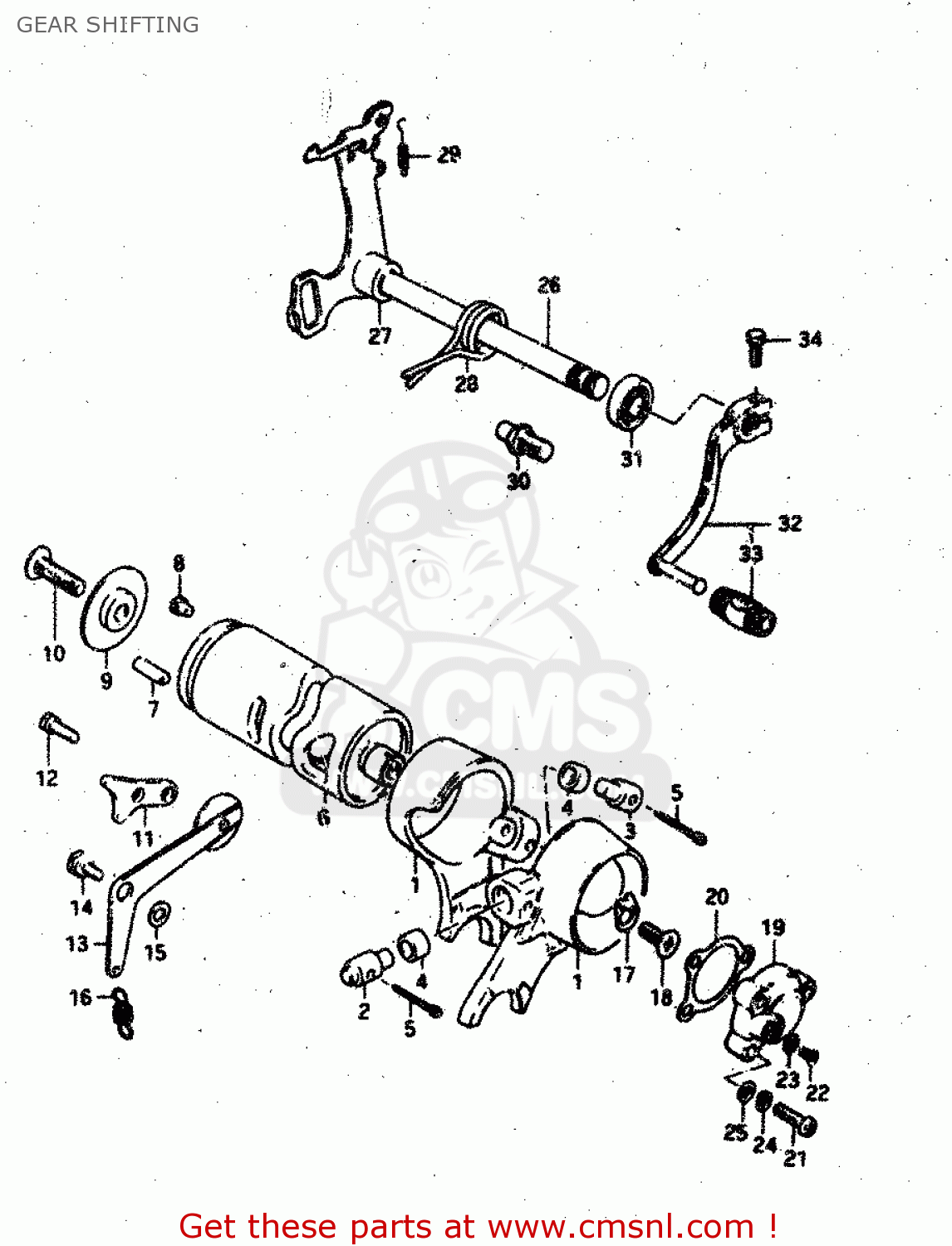 GEAR SHIFTING RV50 1981 (X) (E01)
