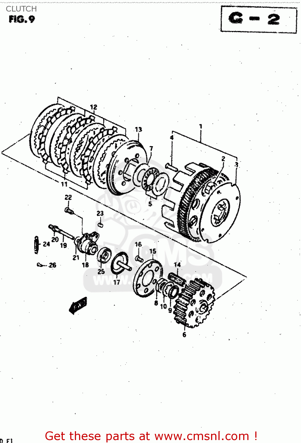 CLUTCH RV50 1981 (X) (E01)