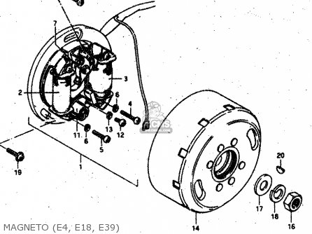 MAGNETO (E4, E18, E39) - RV50 1981 (X) (E01)