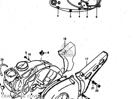 CRANKCASE COVER - RV50 1981 (X) (E01)