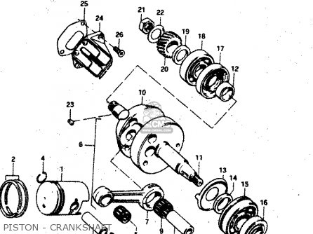 PISTON - CRANKSHAFT - RV50 1981 (X) (E01)