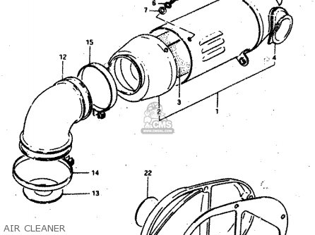 AIR CLEANER - RV50 1981 (X) (E01)