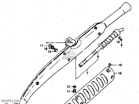 MUFFLER - RV50 1981 (X) (E01)