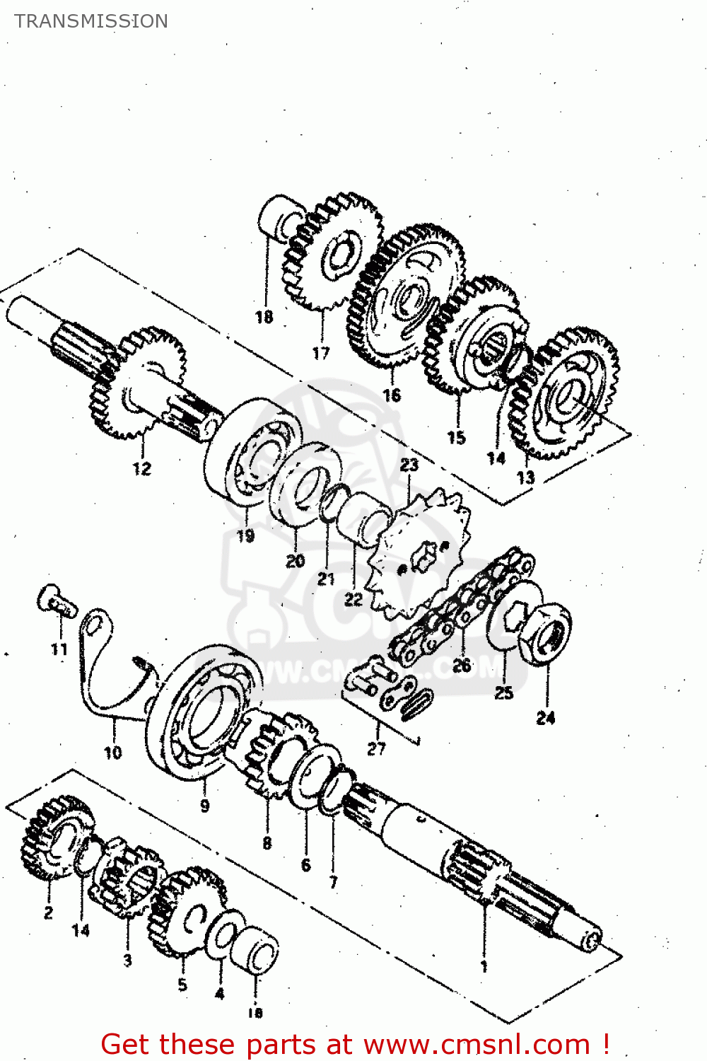 TRANSMISSION RV50 1983 (D) (E01)