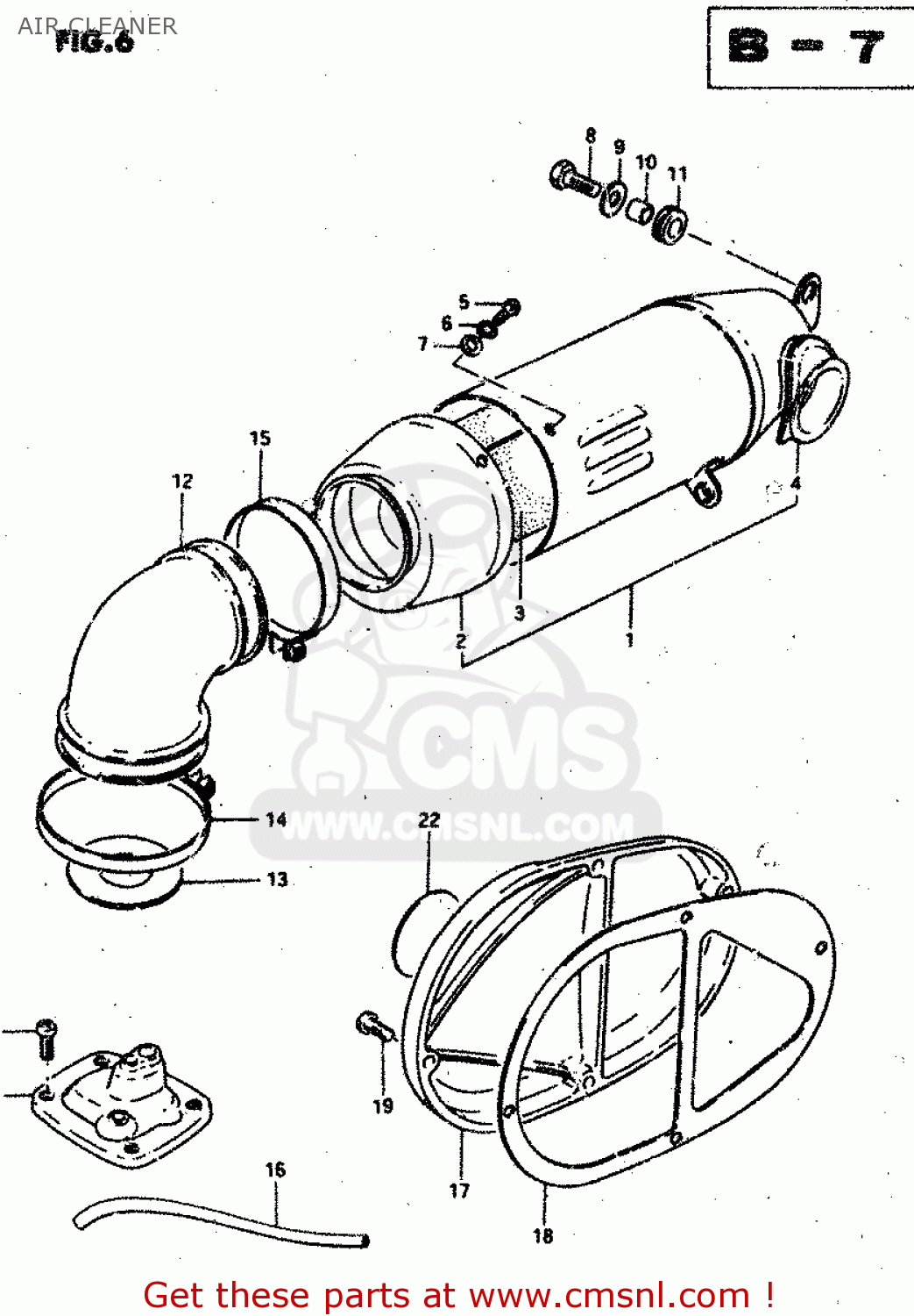 AIR CLEANER RV50 1983 (D) (E01)