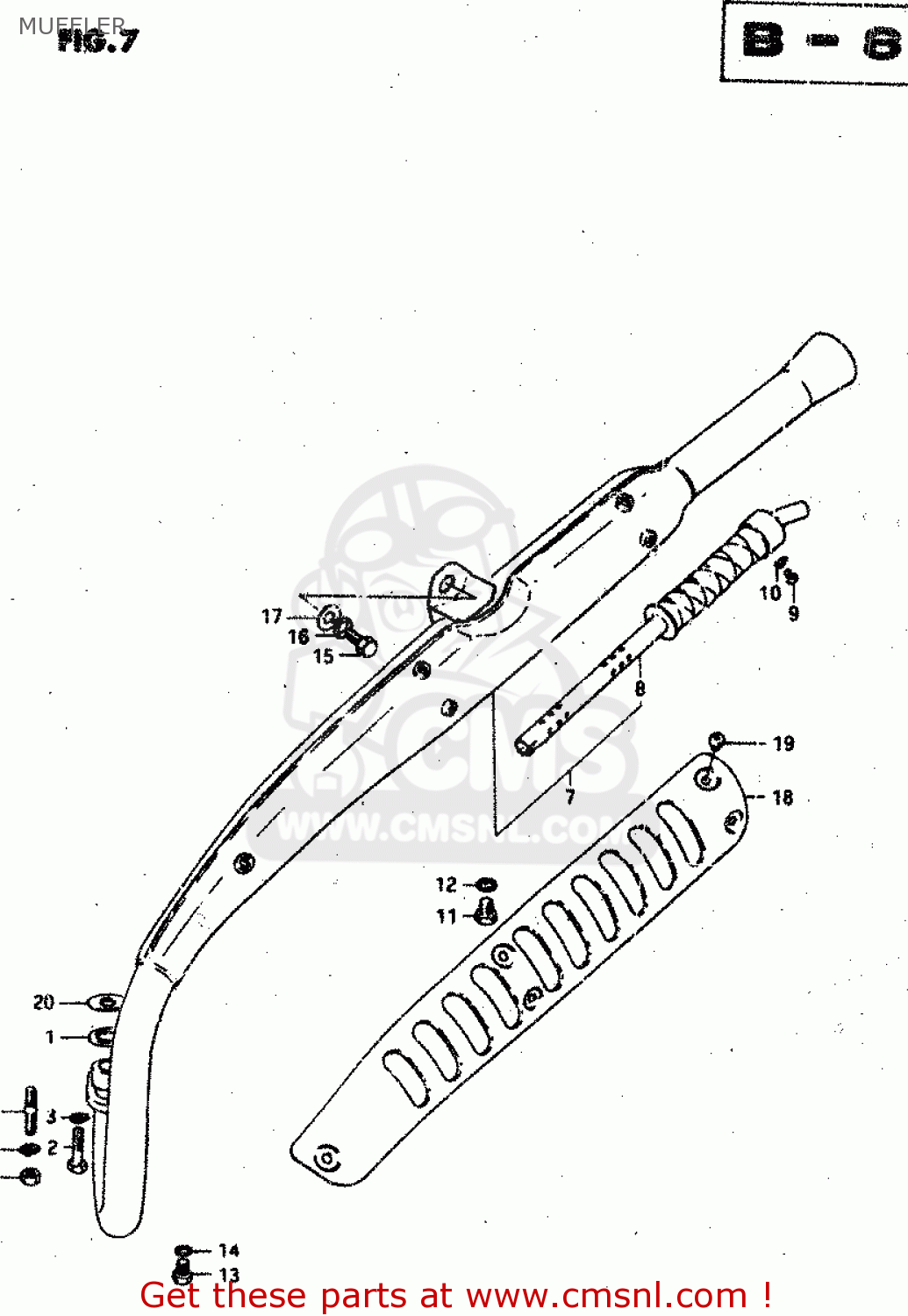 MUFFLER RV50 1983 (D) (E01)