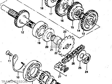 TRANSMISSION - RV50 1983 (D) (E01)