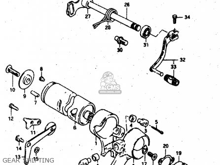 GEAR SHIFTING - RV50 1983 (D) (E01)