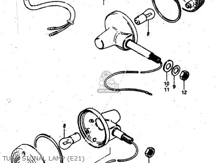 TURN SIGNAL LAMP (E21) - RV50 1983 (D) (E01)