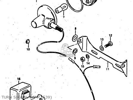TURN SIGNAL LAMP (E39) - RV50 1983 (D) (E01)