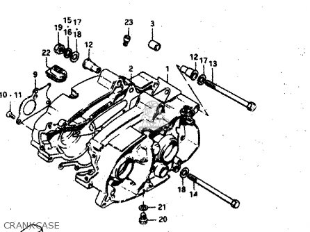 CRANKCASE - RV50 1983 (D) (E01)