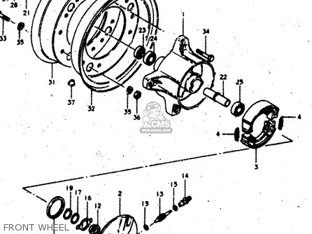 FRONT WHEEL - RV50 1983 (D) (E01)