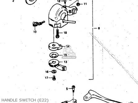 HANDLE SWITCH (E22) - RV50 1983 (D) (E01)