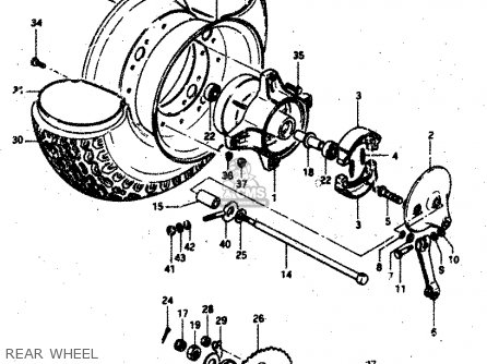 REAR WHEEL - RV50 1983 (D) (E01)
