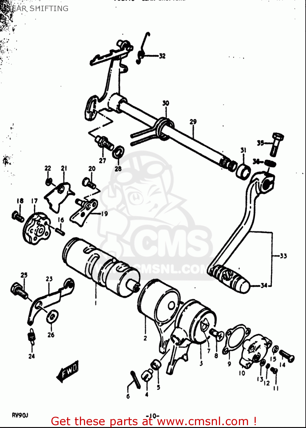 GEAR SHIFTING RV90 1972 (J) USA (E03)