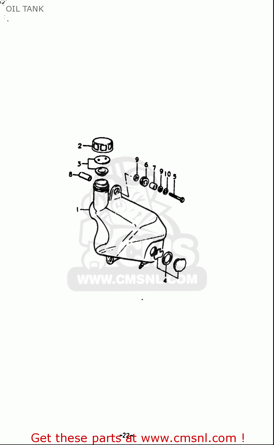 OIL TANK RV90 1972 (J) USA (E03)