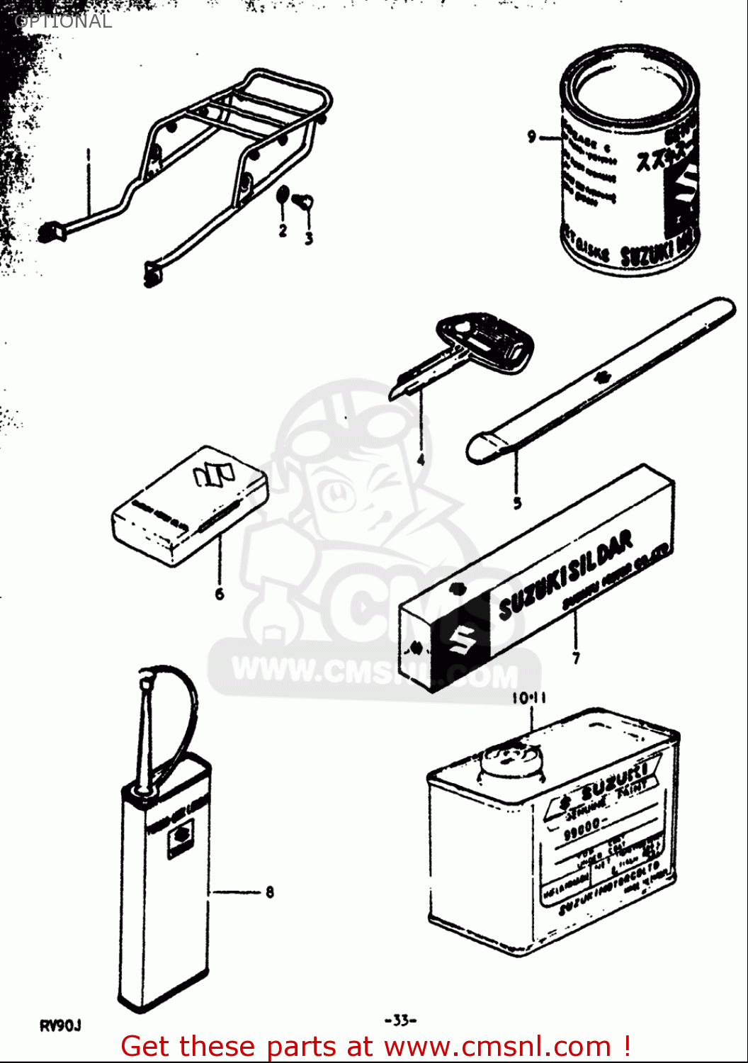 OPTIONAL RV90 1972 (J) USA (E03)