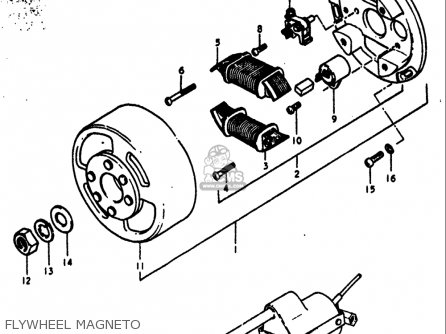 FLYWHEEL MAGNETO - RV90 1972 (J) USA (E03)