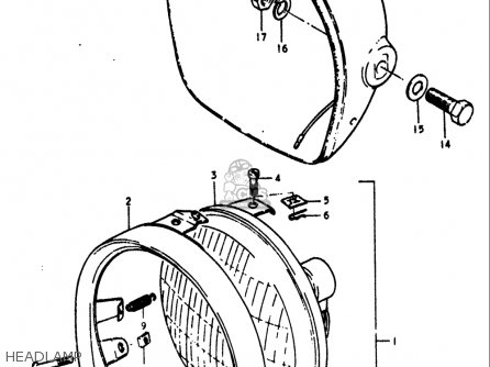 HEADLAMP - RV90 1972 (J) USA (E03)