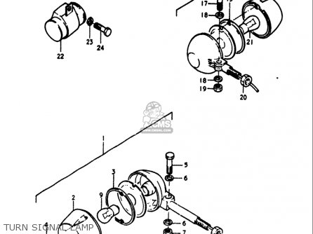 TURN SIGNAL LAMP - RV90 1972 (J) USA (E03)