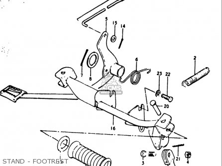 STAND - FOOTREST - RV90 1972 (J) USA (E03)