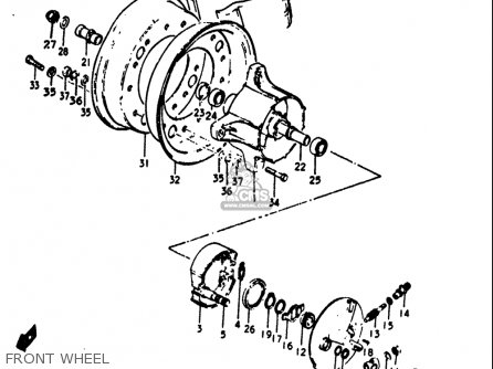 FRONT WHEEL - RV90 1972 (J) USA (E03)