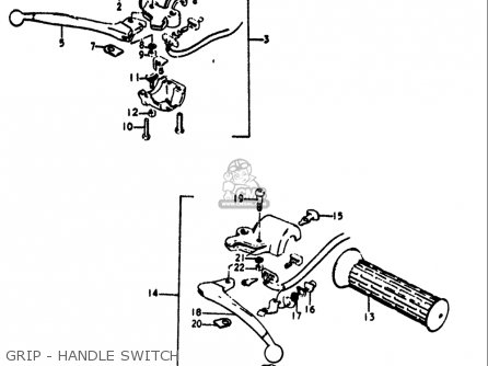 GRIP - HANDLE SWITCH - RV90 1972 (J) USA (E03)