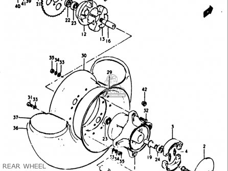 REAR WHEEL - RV90 1972 (J) USA (E03)