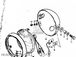 HEADLAMP (RV90K - RV90 1973 (K) USA (E03)