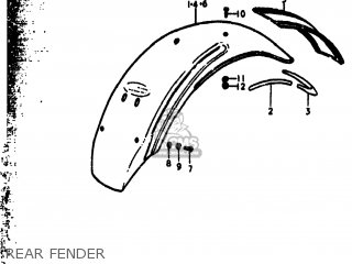 REAR FENDER - RV90 1973 (K) USA (E03)