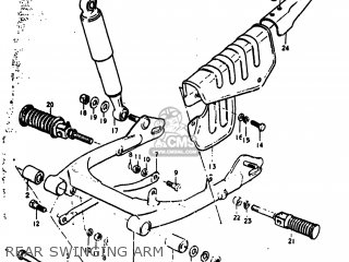 REAR SWINGING ARM - RV90 1973 (K) USA (E03)
