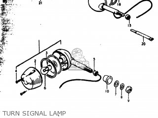 TURN SIGNAL LAMP - RV90 1973 (K) USA (E03)