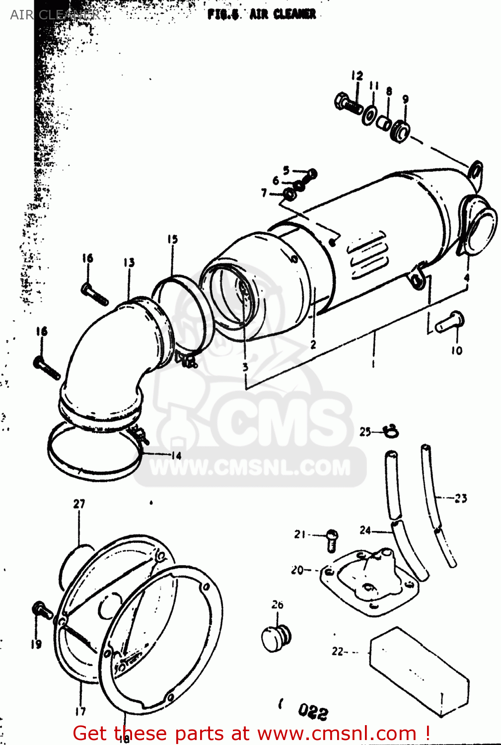 AIR CLEANER RV90 1974 (L) USA (E03)