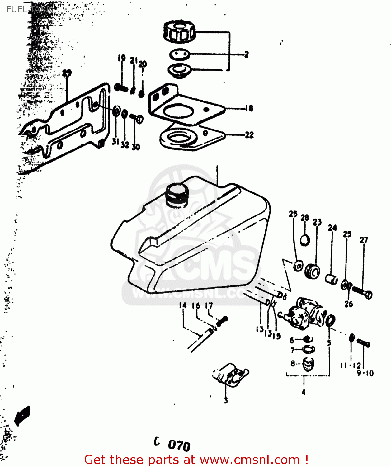 FUEL TANK RV90 1974 (L) USA (E03)