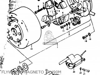 FLYWHEEL MAGNETO (RV90M - RV90 1974 (L) USA (E03)