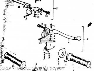 GRIP - HANDLE SWITCH (RV90M - RV90 1974 (L) USA (E03)