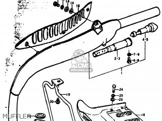 MUFFLER - RV90 1974 (L) USA (E03)