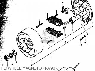 FLYWHEEL MAGNETO (RV90K - RV90 1975 (M) USA (E03)