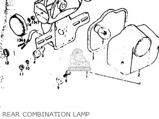 REAR COMBINATION LAMP - RV90 1975 (M) USA (E03)