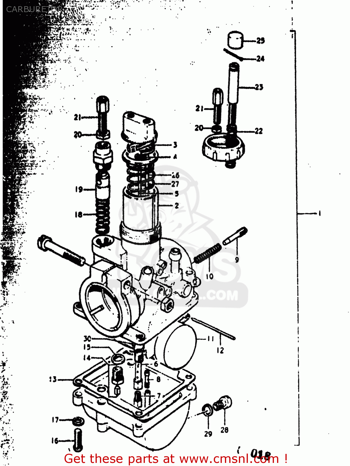 CARBURETOR RV90 1976 (A) USA (E03)