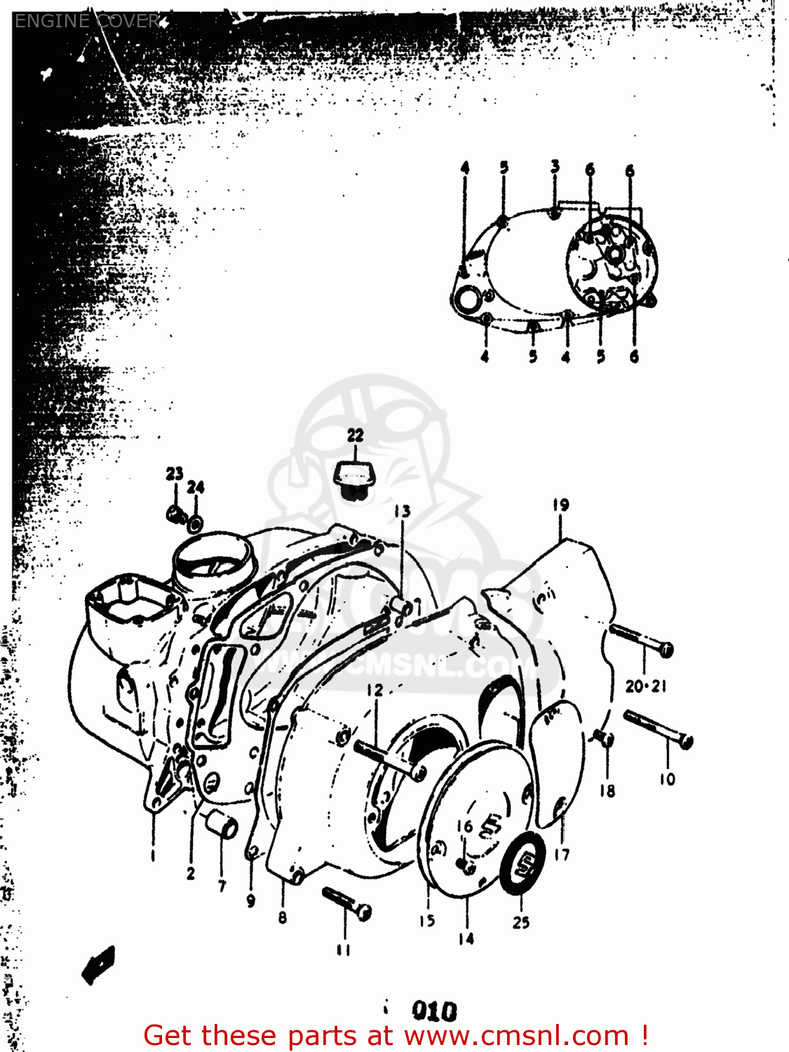 ENGINE COVER RV90 1976 (A) USA (E03)