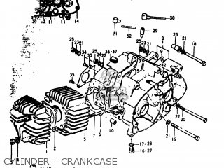 CYLINDER - CRANKCASE - RV90 1976 (A) USA (E03)