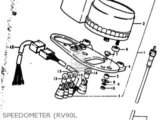 SPEEDOMETER (RV90L - RV90 1976 (A) USA (E03)