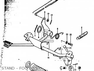 STAND - FOOTREST - RV90 1976 (A) USA (E03)