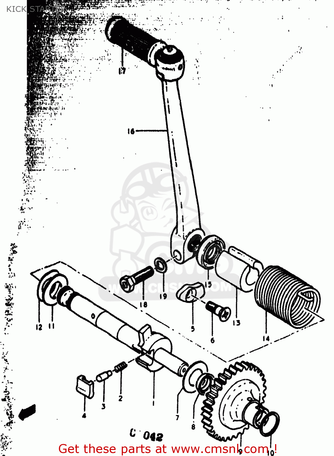 KICK STARTER RV90 1977 (B) USA (E03)