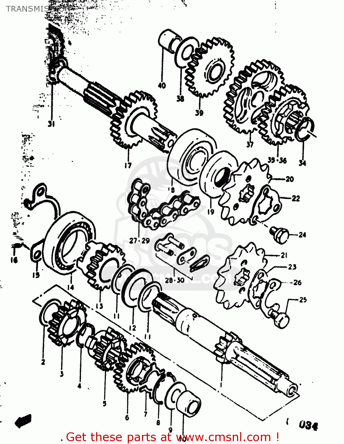 TRANSMISSION RV90 1977 (B) USA (E03)