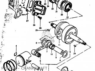PISTON - CRANKSHAFT - RV90 1977 (B) USA (E03)