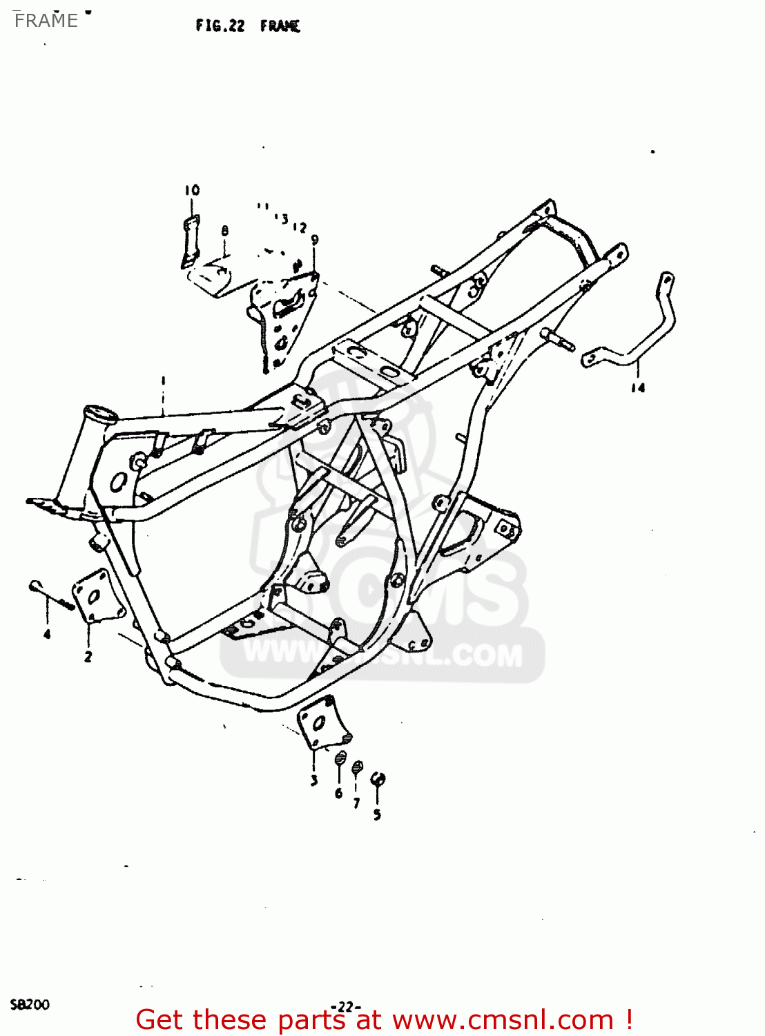 FRAME SB200 1979 (N) (E02)