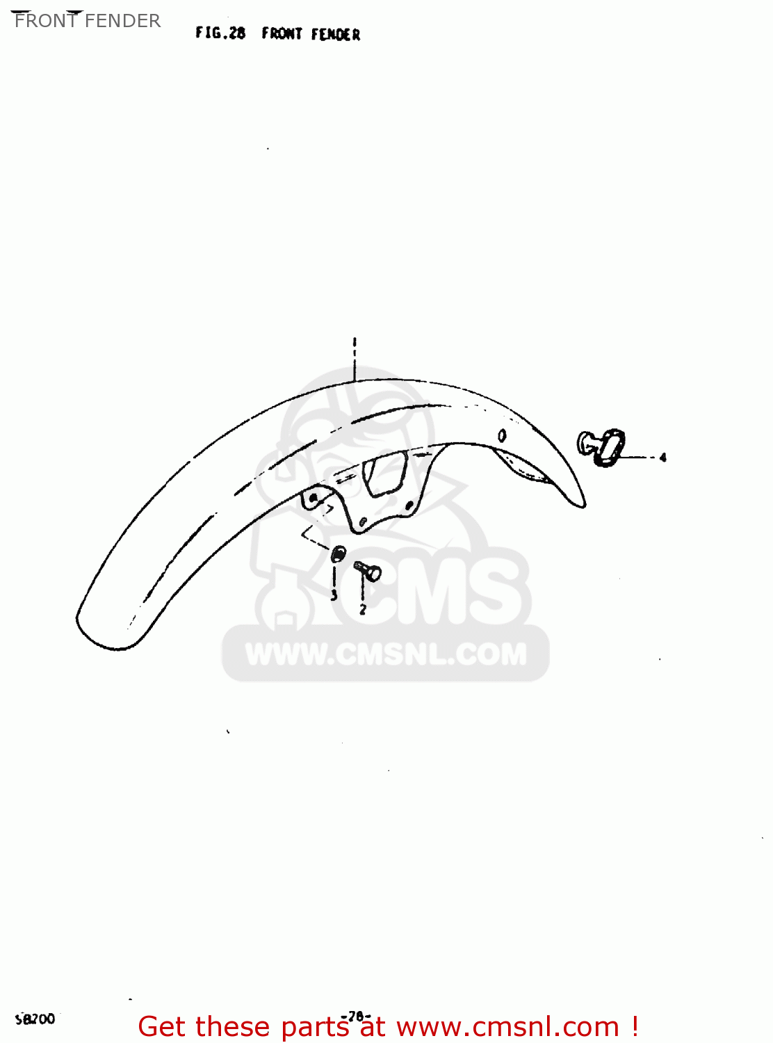 FRONT FENDER SB200 1979 (N) (E02)